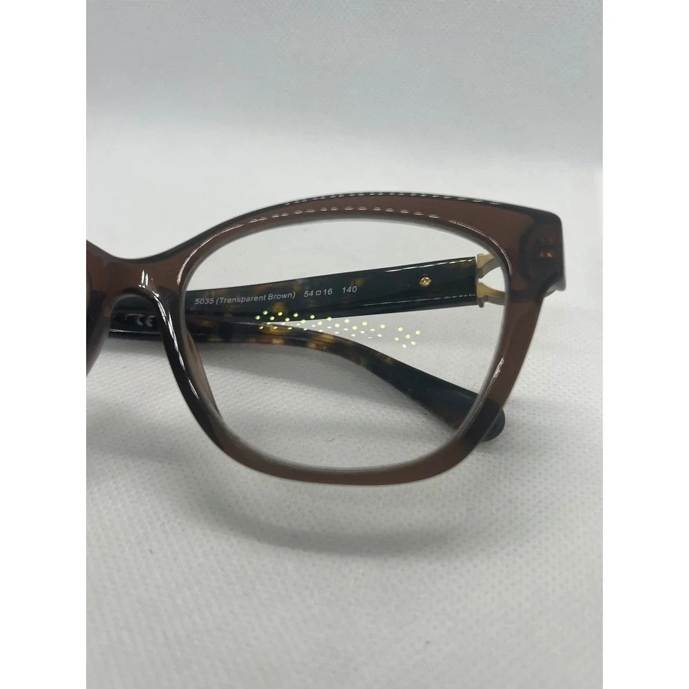 Coach 5035 Transparent Brown Tortoise Eye Glasses Designer‎ Frames
